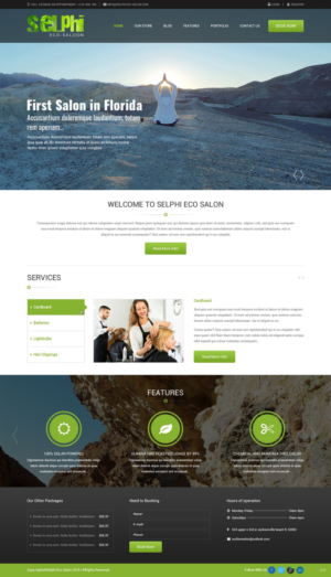 Web Design par pb pour Selphi Eco Salon | Design : #7920989