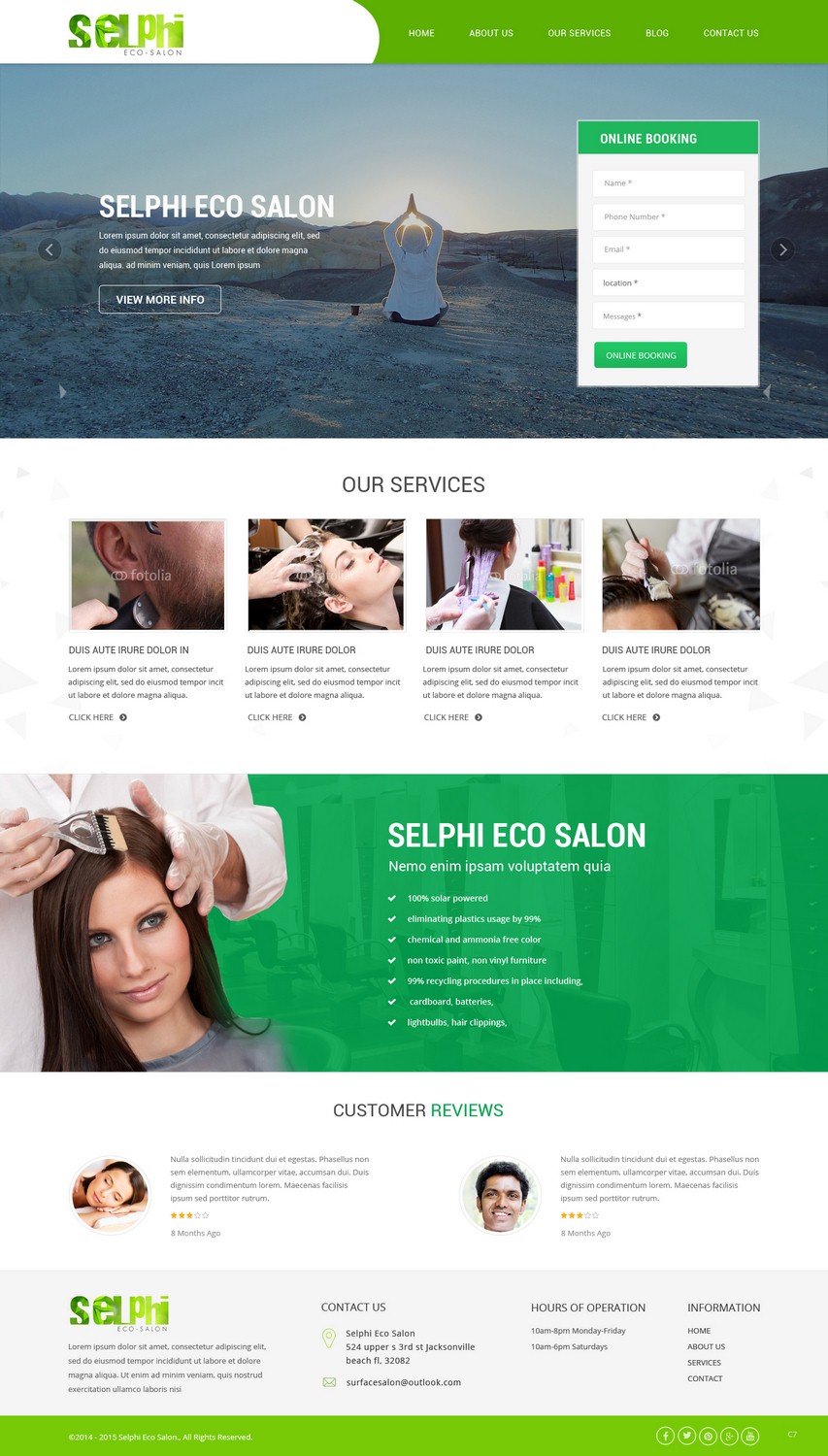 Web Design by pb for Selphi Eco Salon | Design #7929655