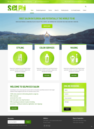 Web Design par pb pour Selphi Eco Salon | Design : #7960027