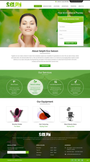 Web Design par pb pour Selphi Eco Salon | Design : #7960028