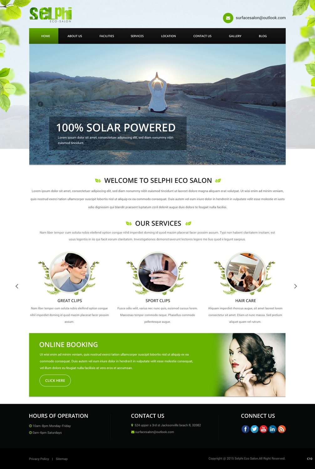 Web Design by pb for Selphi Eco Salon | Design #7960040