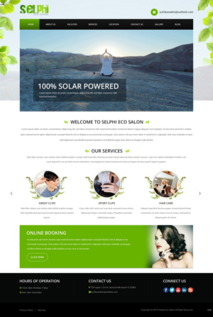 Web Design par pb pour Selphi Eco Salon | Design : #7960040