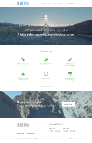 Web Design par dii pour Selphi Eco Salon | Design : #7953132