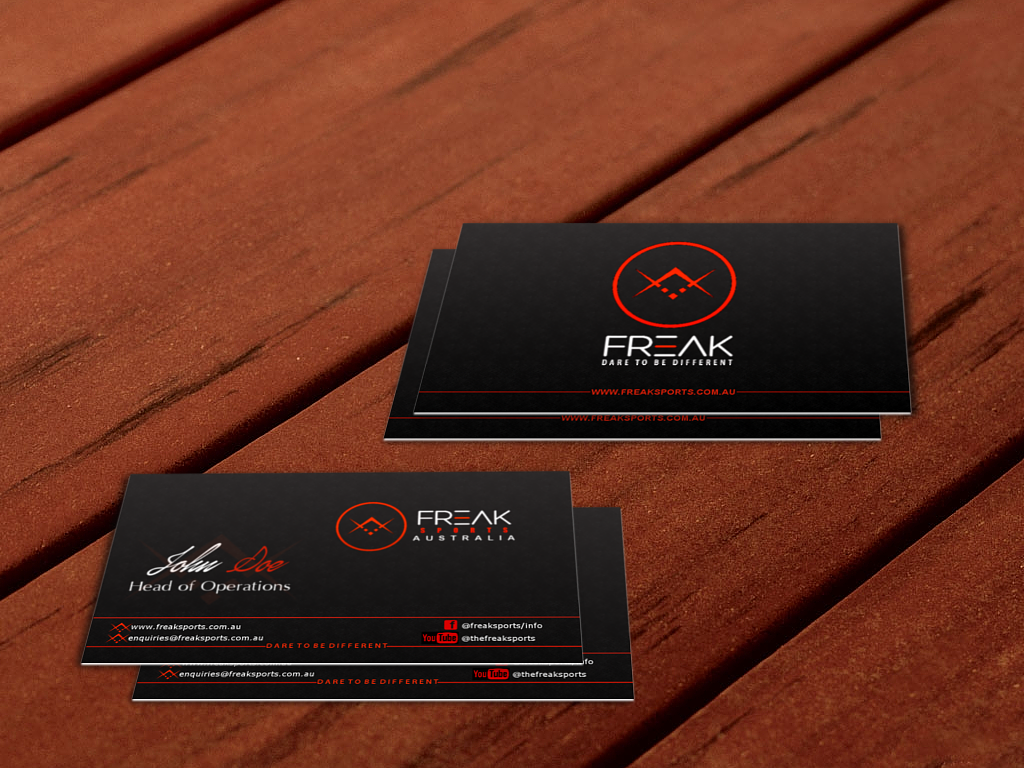 Business Card Design by KD Designz for Freak Sports Australia | Design #1959115