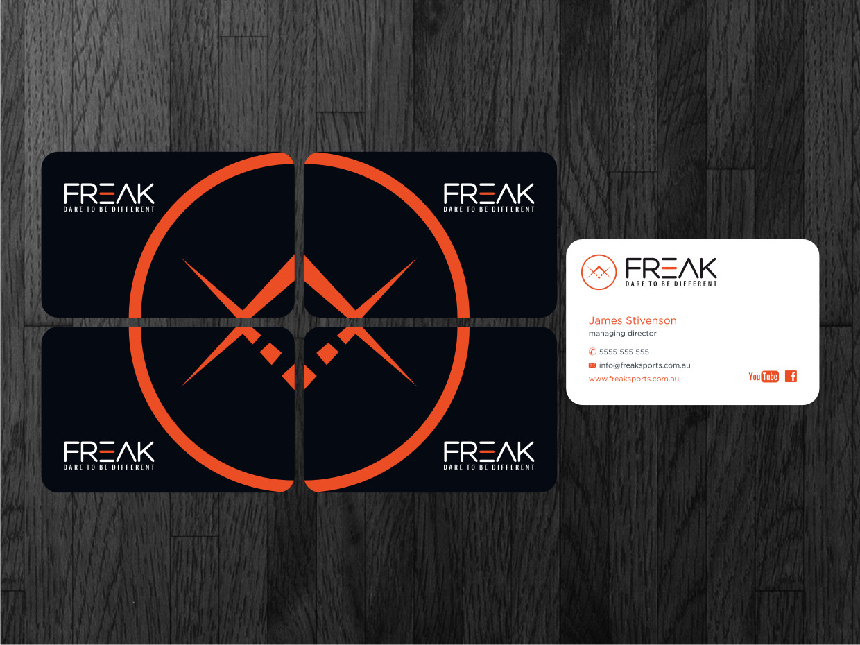 Business Card Design by Atvento Graphics for Freak Sports Australia | Design #1947169