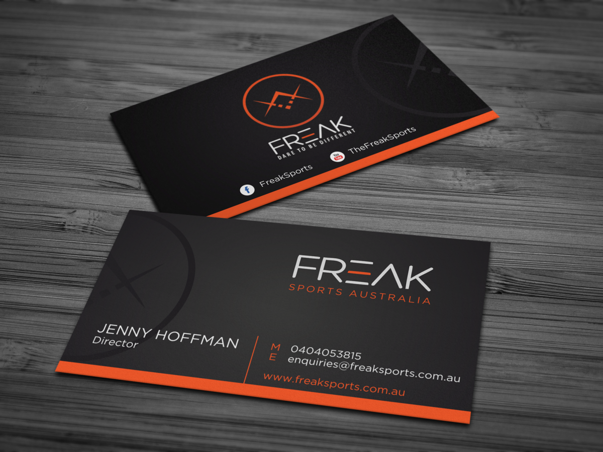 Business Card Design by HYPdesign for Freak Sports Australia | Design #1977323