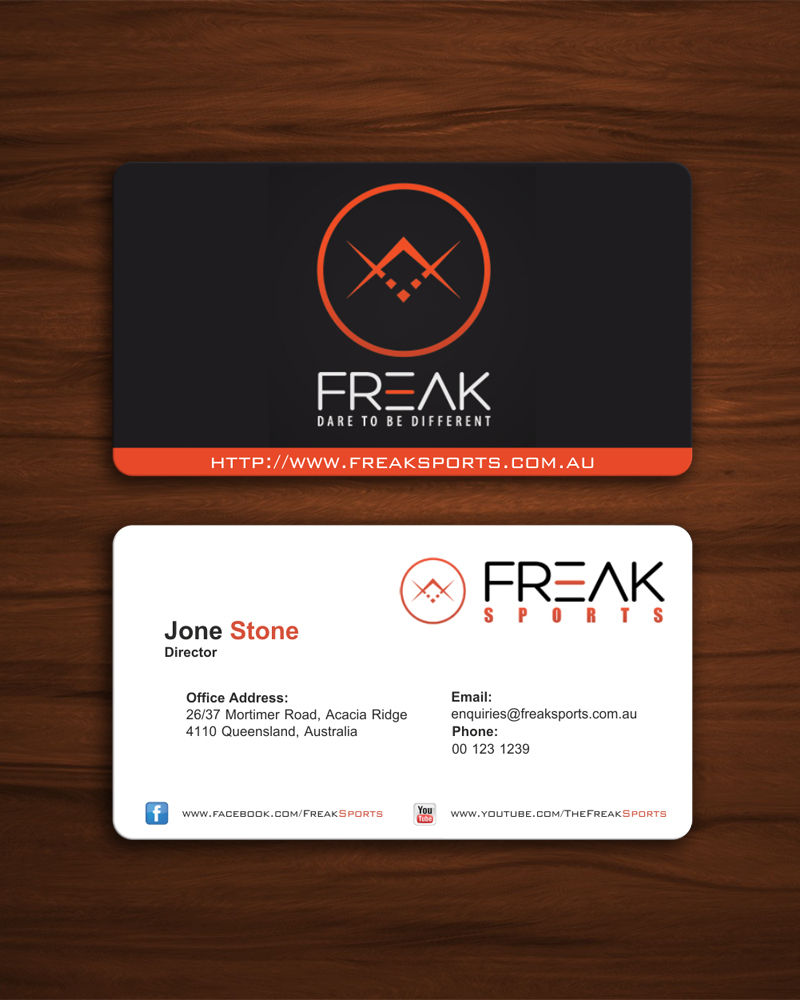 Design de Carte de Visite par FutureDesigne pour Freak Sports Australia | Design #1982976