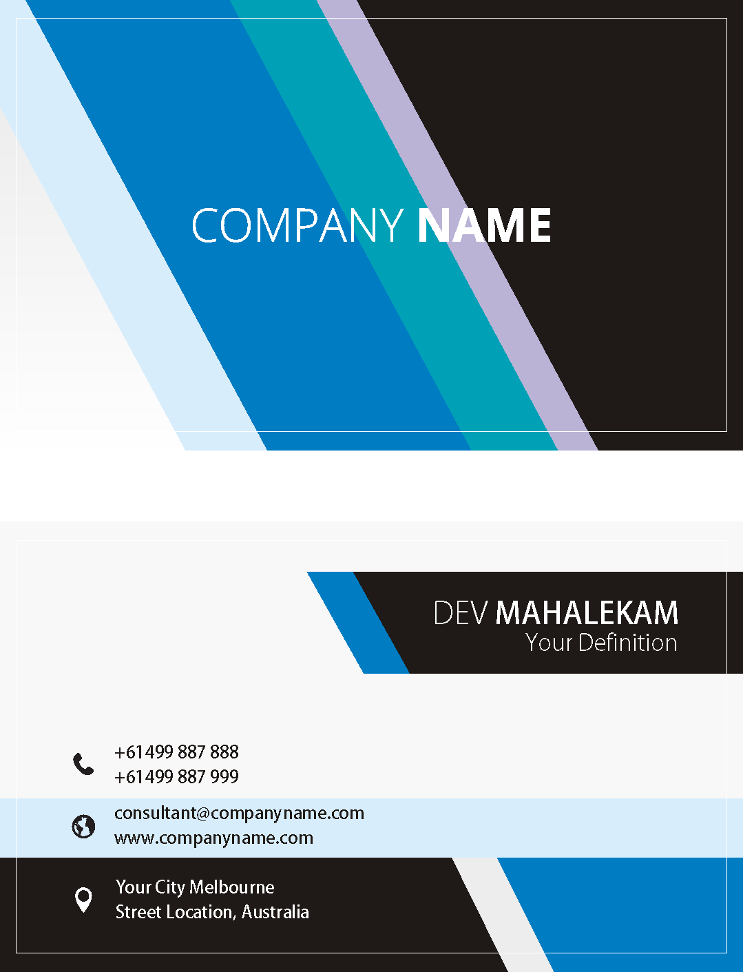 Business Card Design by atifamin24 for this project | Design #8169227
