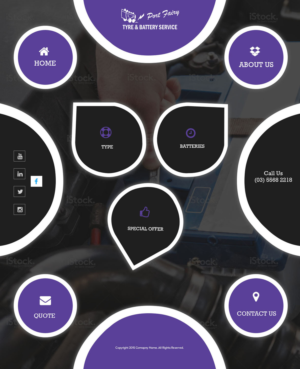 Web Design by Creations Box 2015 for Port Fairy Tyre & Battery Service | Design: #7962079