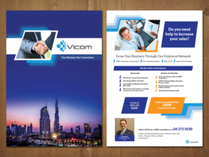 Two flyers with cover pages for business services company | Diseño de Flyer por MNM