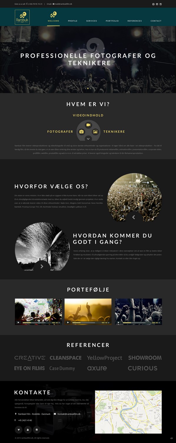 Web Design by pb for Rambuk Film | Design #7996853