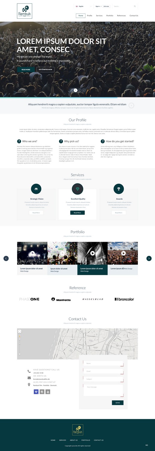 Web-Design von pb für Rambuk Film | Design #7996854