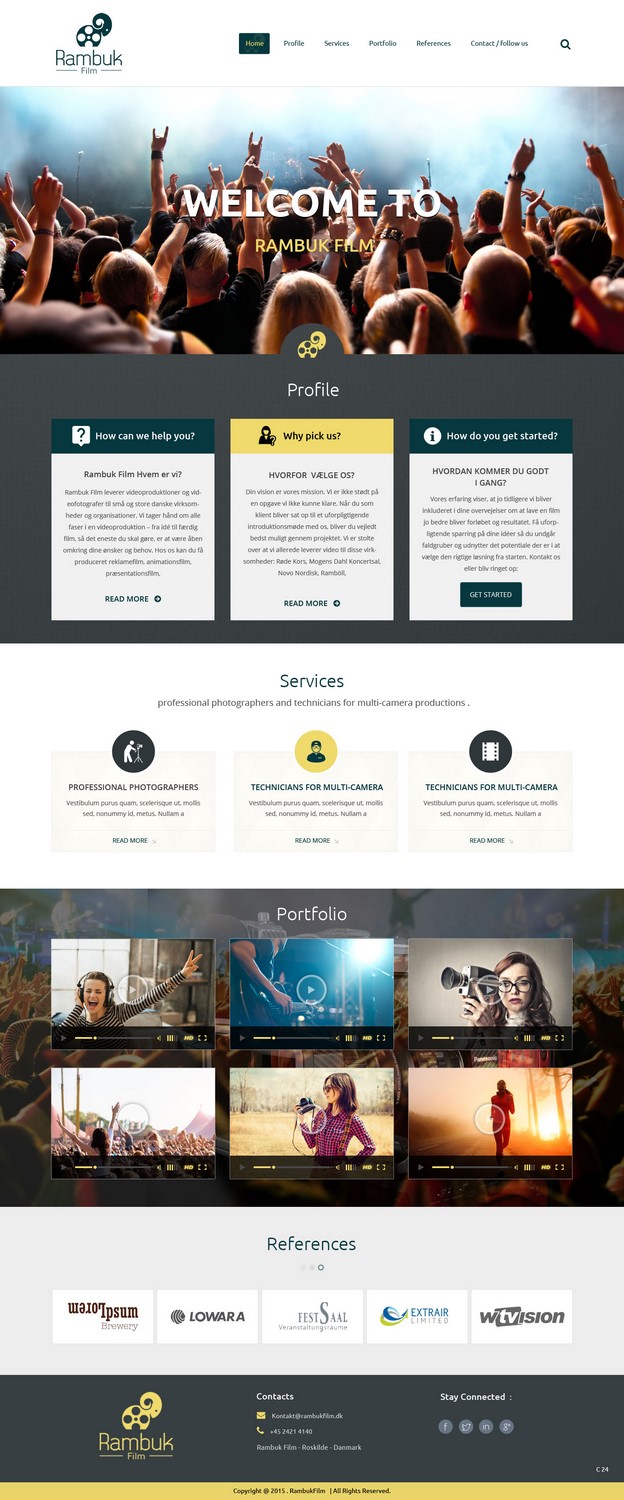 Web-Design von pb für Rambuk Film | Design #7996855