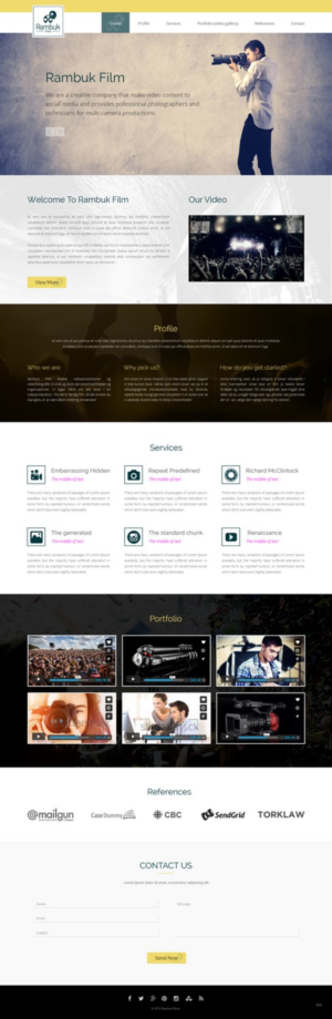 Web-Design von pb für Rambuk Film | Design: #7996861