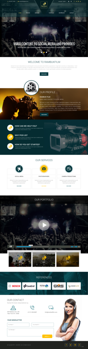 Web-Design von pb für Rambuk Film | Design: #7996864