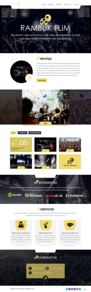 Web-Design von pb für Rambuk Film | Design: #7996870