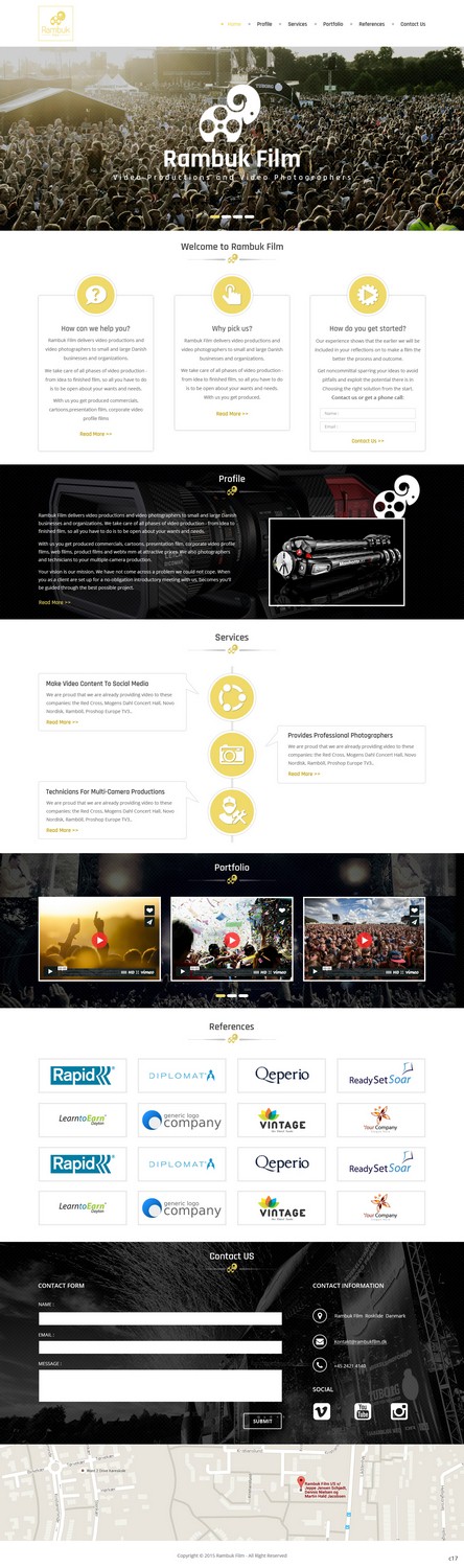 Web-Design von pb für Rambuk Film | Design #7996871