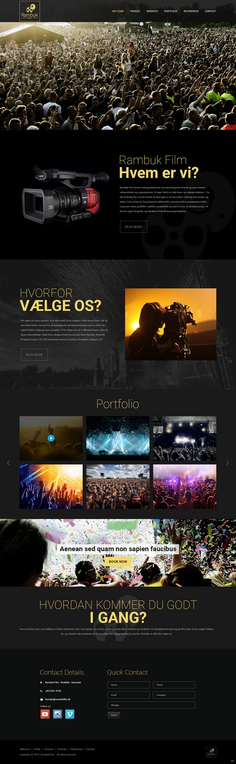 Web Design by pb for Rambuk Film | Design #7996872