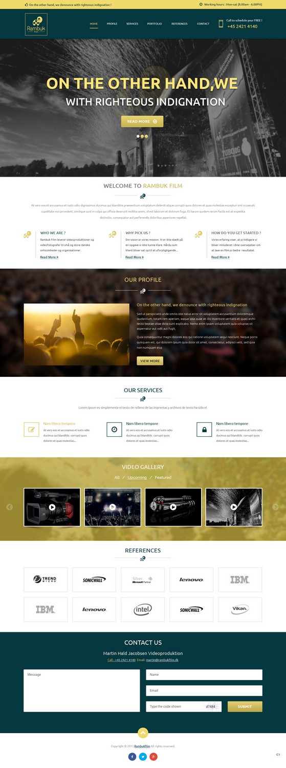 Web-Design von pb für Rambuk Film | Design #8005700