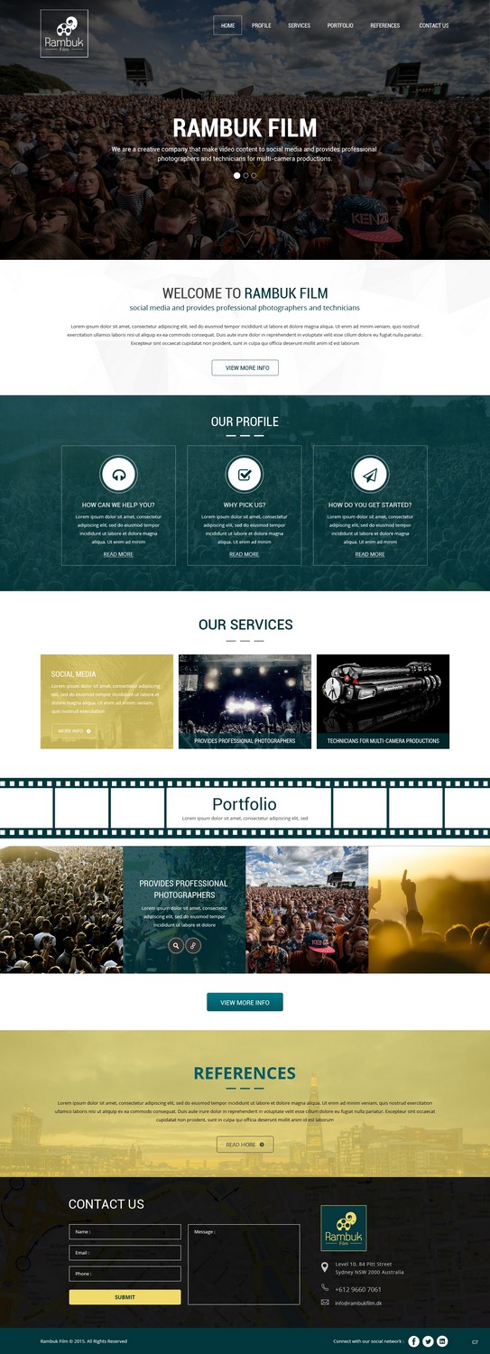 Web Design by pb for Rambuk Film | Design #8005703