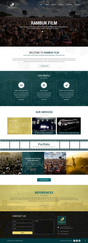 Web-Design von pb für Rambuk Film | Design: #8005703