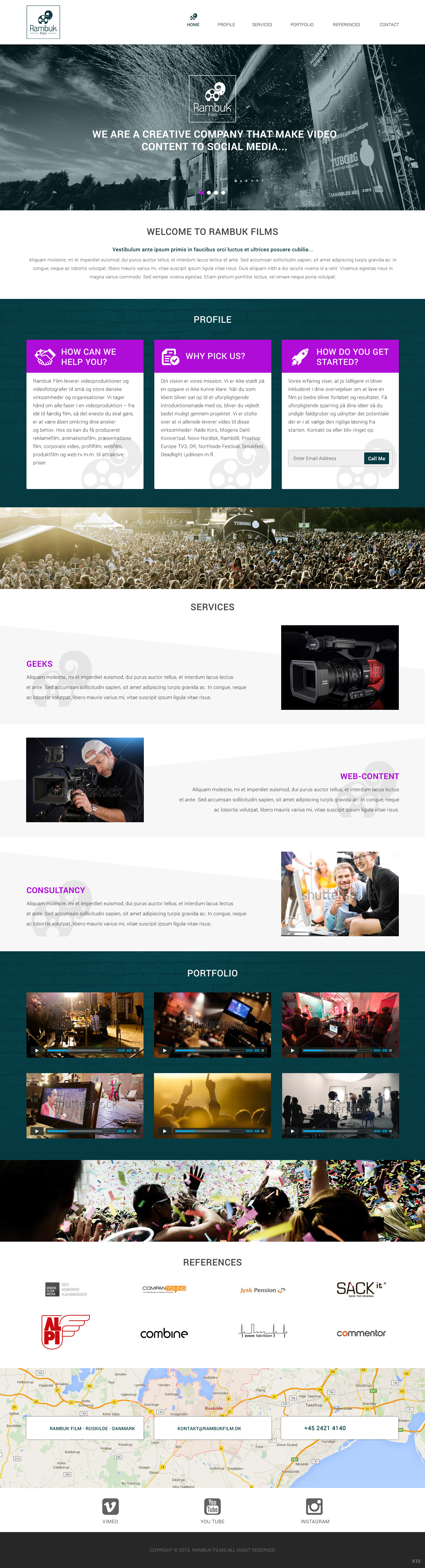 Web-Design von pb für Rambuk Film | Design #8005708