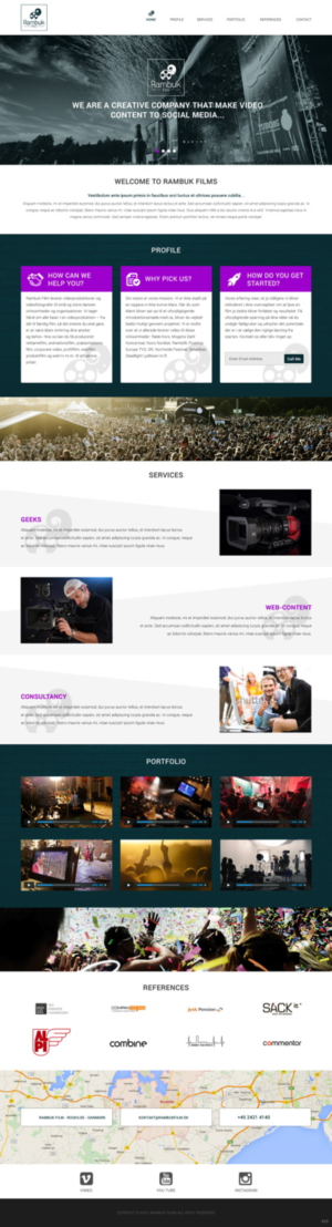 Web-Design von pb für Rambuk Film | Design: #8007159