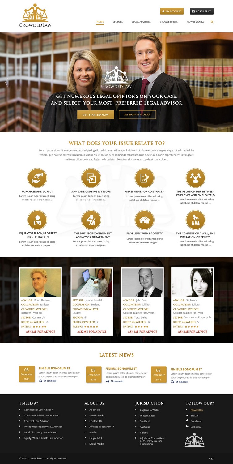 Web Design by pb for Parker, Wayne & Kent | Design: #7946534
