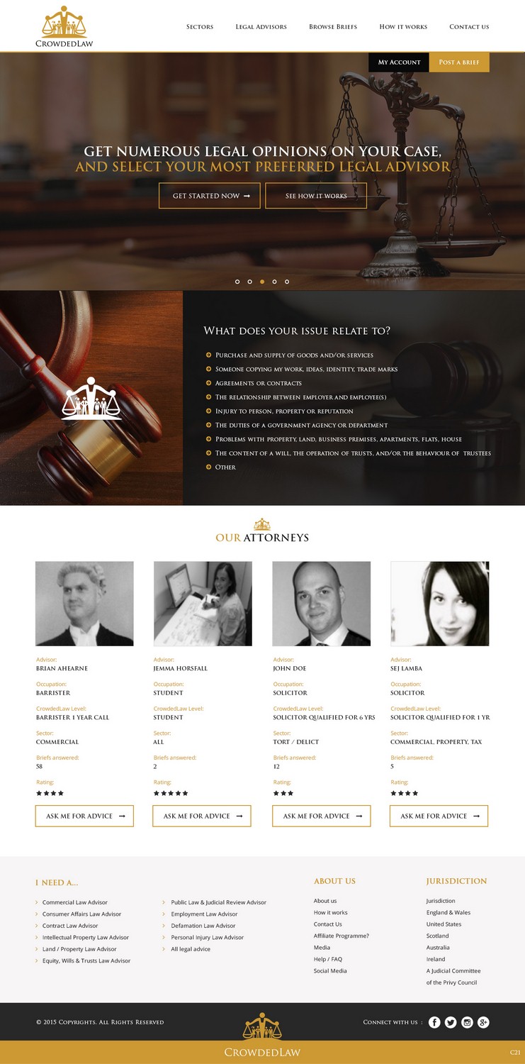 Diseño Web por pb para Parker, Wayne & Kent | Diseño #7946545