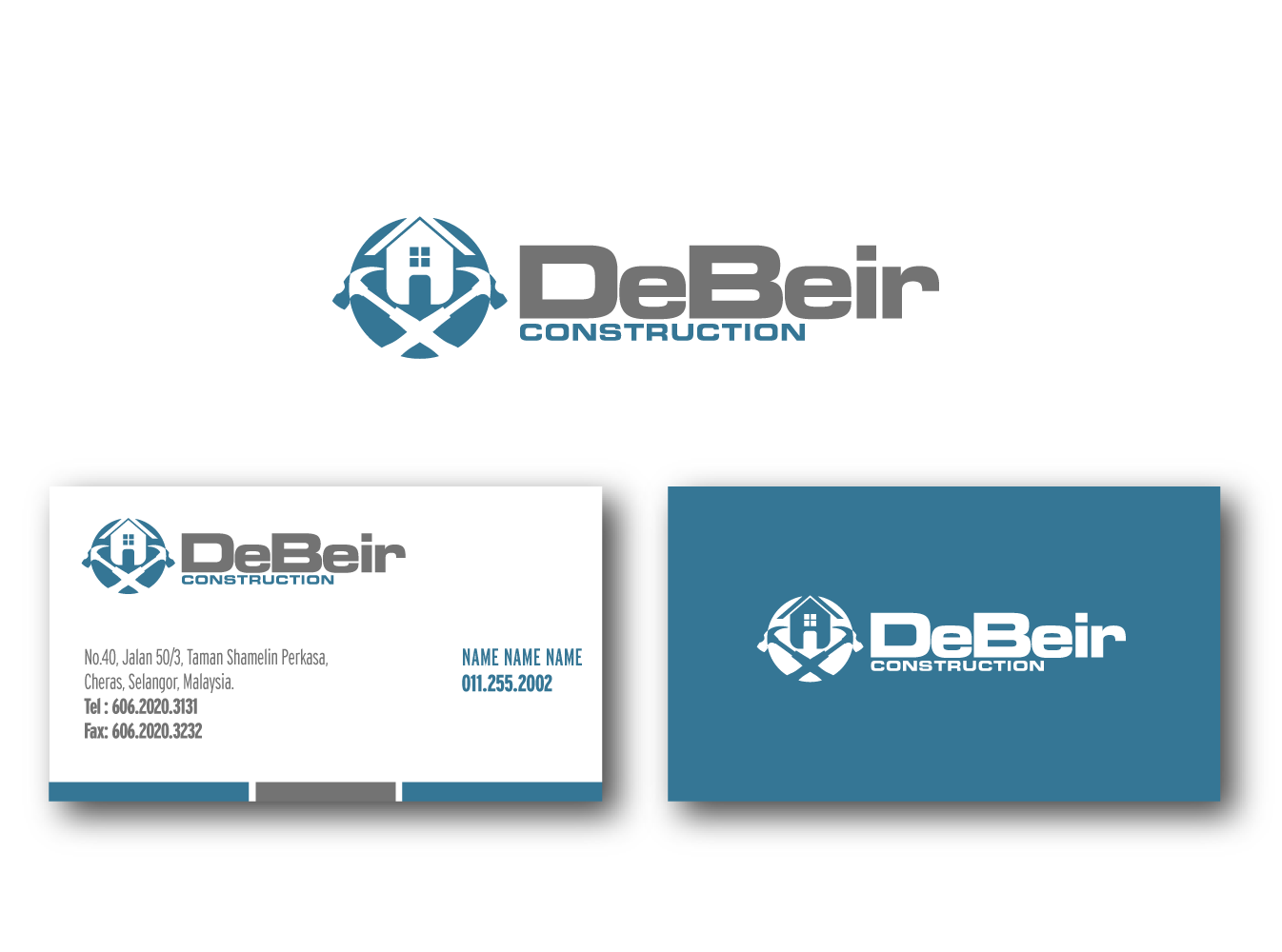 Logo Design by Diniey Zafeerah for De Beir Construction | Design #1991919