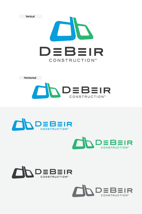 Logo Design by NY MAMMOTH for De Beir Construction | Design #1994304