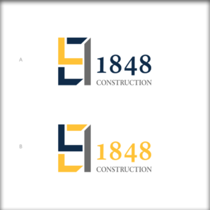 Logo Design by carlomagno for 1848 Construction, Inc. | Design: #8375683