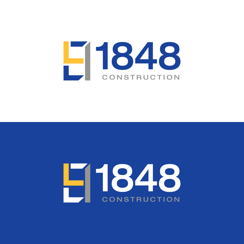 Logo Design by carlomagno for 1848 Construction, Inc. | Design #8396972