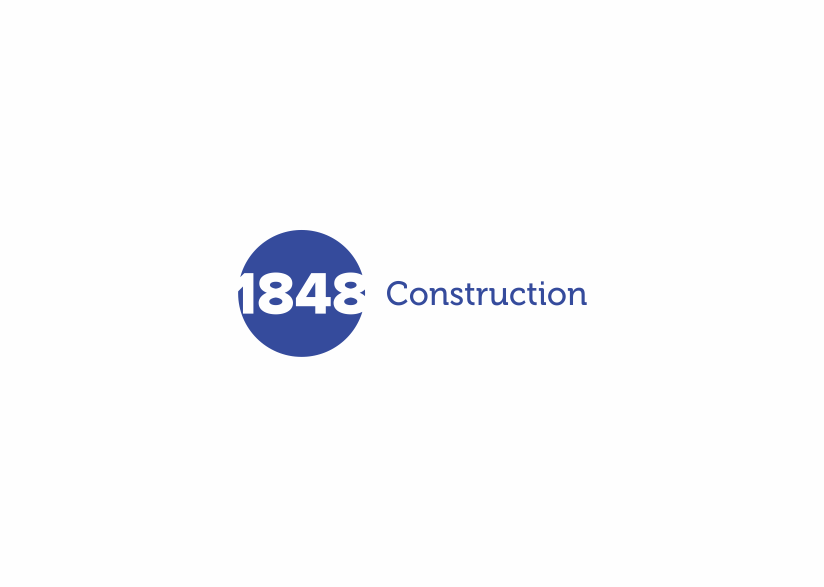 Logo Design by Naavyd for 1848 Construction, Inc. | Design #7936301