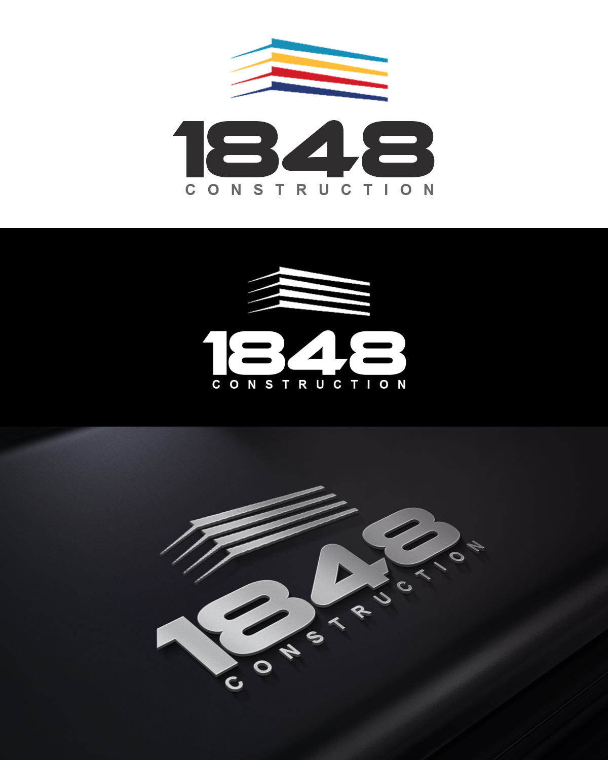 Logo Design by Tsuna Sawada for 1848 Construction, Inc. | Design #7945546