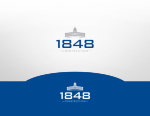 Logo-Design von BlacknWhite Konzept für 1848 Construction, Inc. | Design #7933322