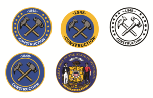 Diseño de Logo por vladimirshevchenko para 1848 Construction, Inc. | Diseño: #7966425