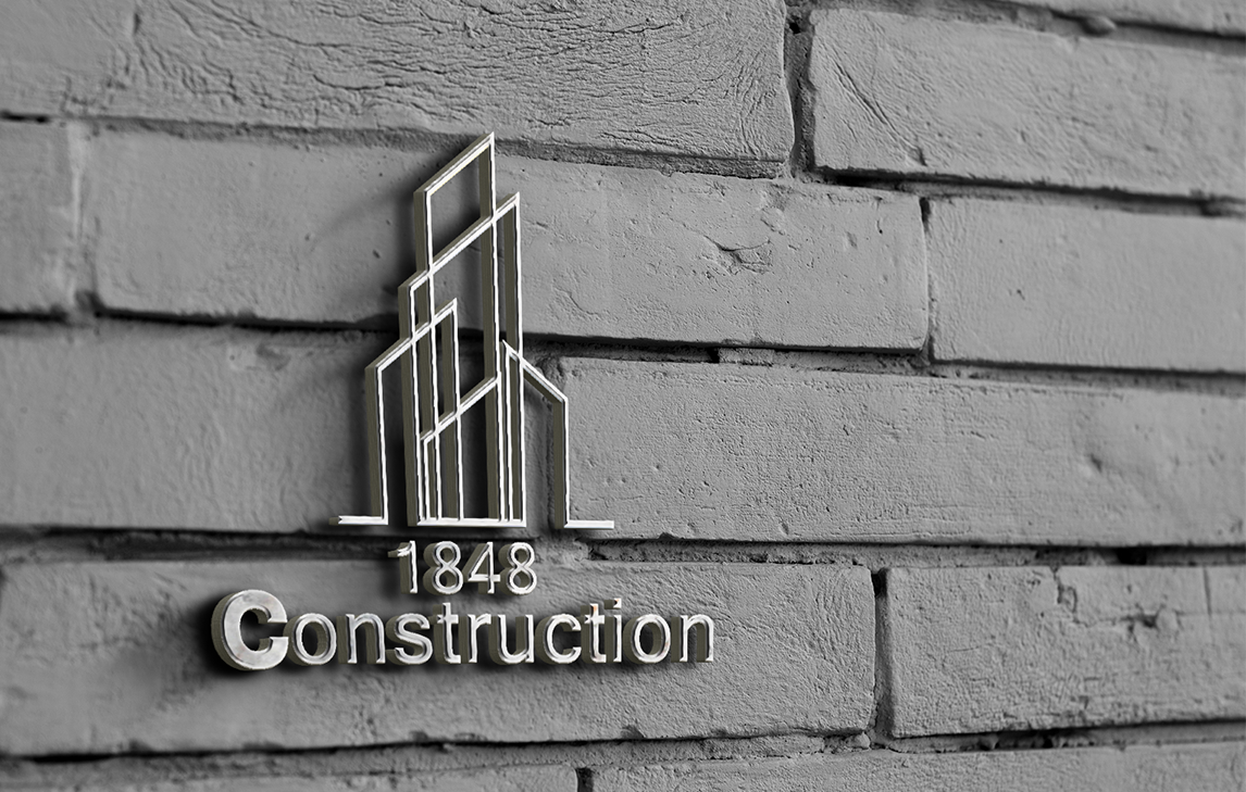 Diseño de Logo por S.A Designs para 1848 Construction, Inc. | Diseño #7972358
