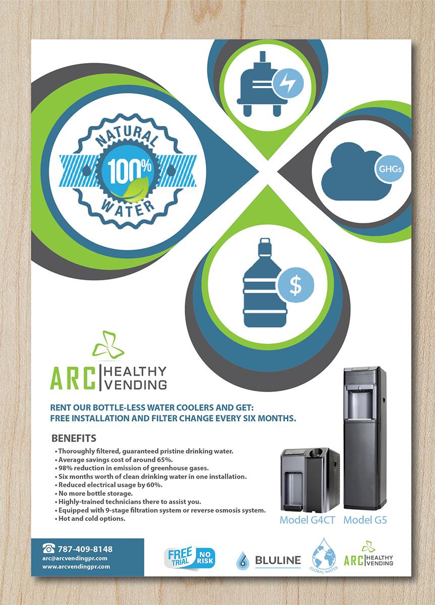 Design de Flyer par Alexandar pour ARC Vending Corp. | Design #8421861