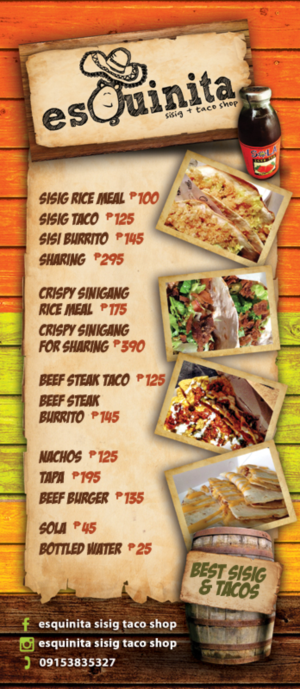 Hole-in-the-wall Food Kiosk Flyer | Flyer Design by earldesigns