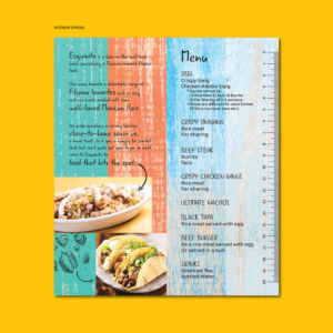 Hole-in-the-wall Food Kiosk Flyer | Flyer Design by RoundYellow