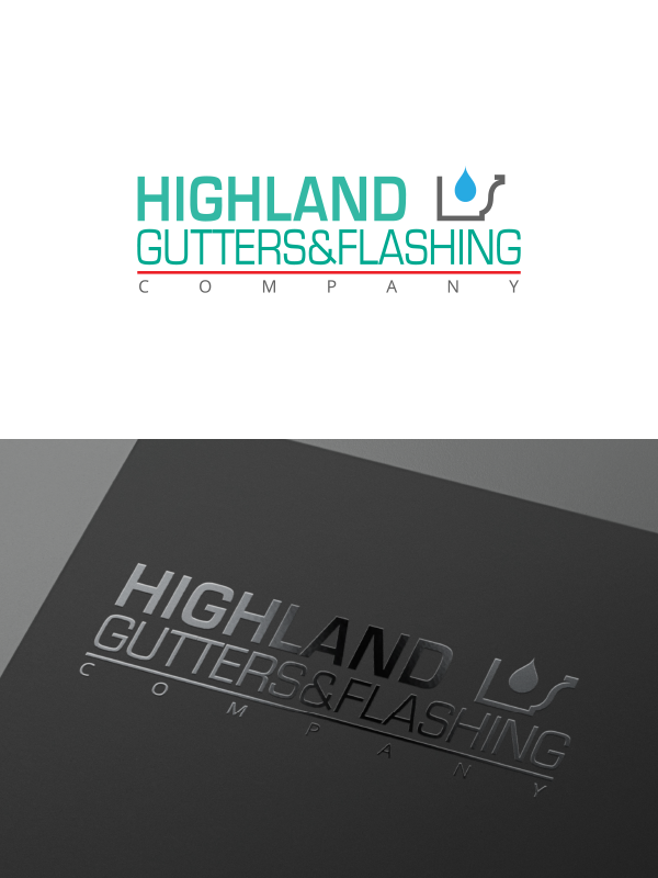 Diseño de Logo por PivotalBlack para Highland Gutters & Flashing Company | Diseño #8004001