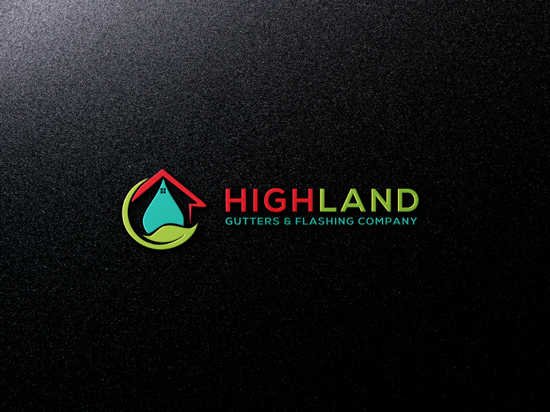 Diseño de Logo por site para Highland Gutters & Flashing Company | Diseño #7928674