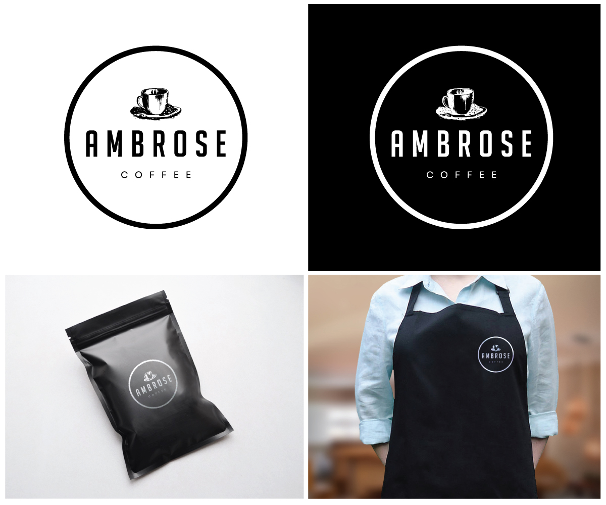 Logo Design by GLOW creative for Ambrose Coffee | Design #7974002