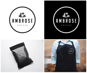 Logo Design by GLOW creative for Ambrose Coffee | Design: #7974002