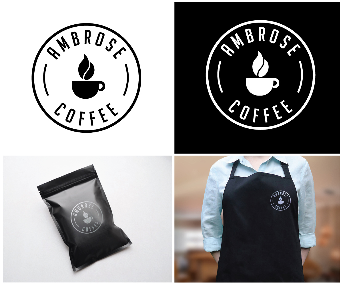 Logo Design by GLOW creative for Ambrose Coffee | Design #7981881