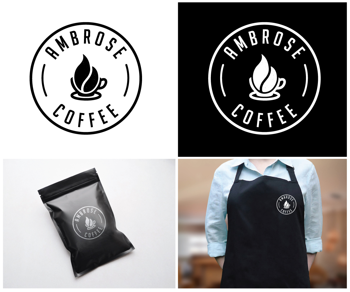 Logo Design by GLOW creative for Ambrose Coffee | Design #8011645