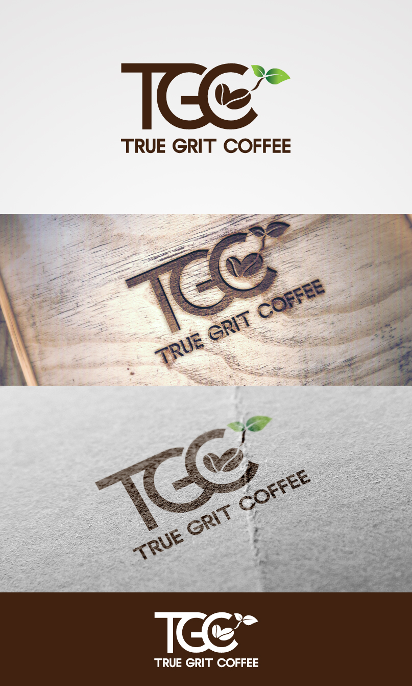 Logo Design by Grapismo Brand Studio for True Grit Coffee | Design #8010444