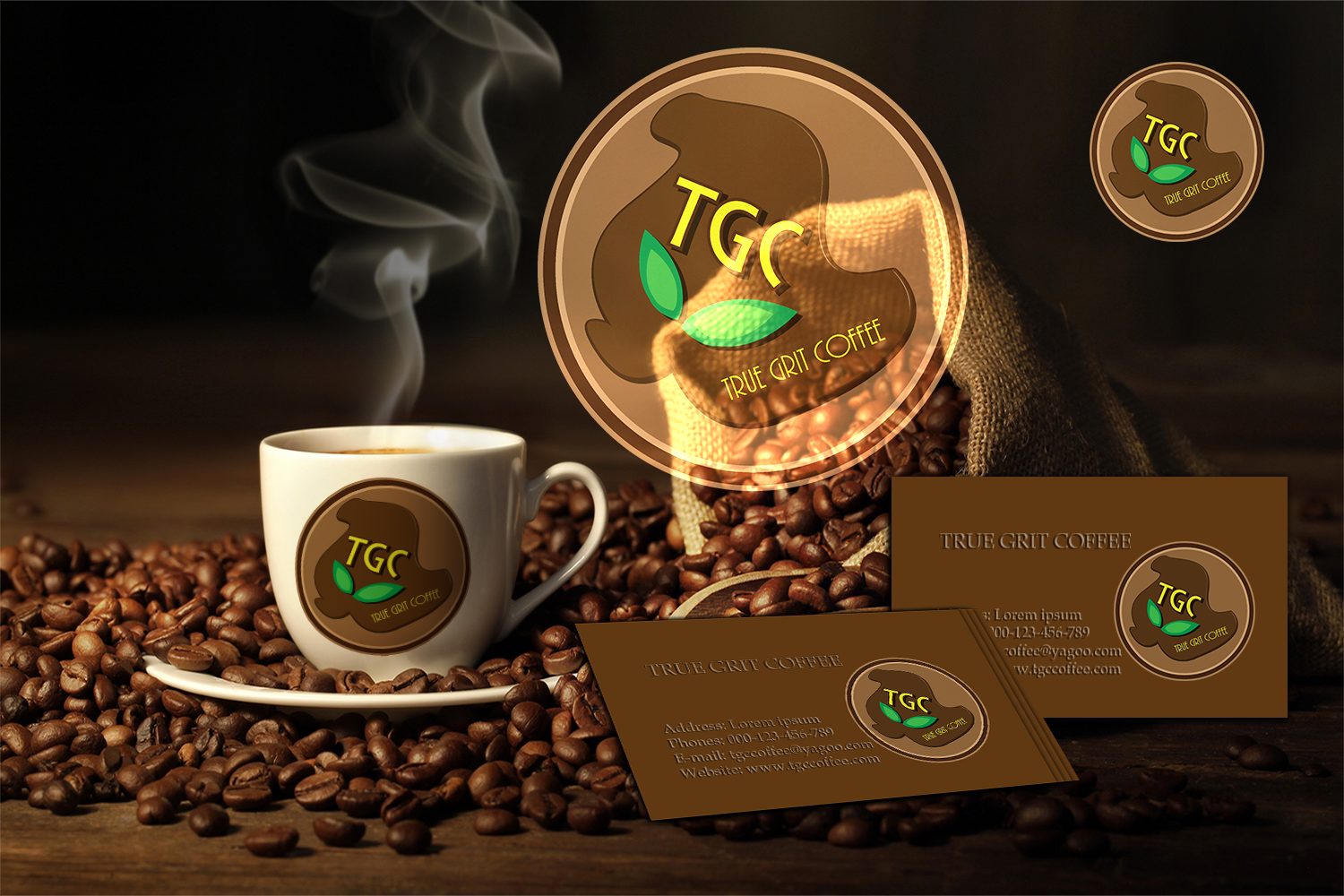 Logo Design by stan.alinaelena for True Grit Coffee | Design #7938591
