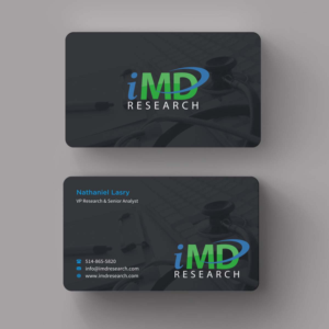 Business Card Design by INDIAN_Ashok for iMD Research | Design: #7981884